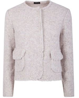 Anneclaire Wool Blend Sale Pepe Knit Fancy Jacket - Pink