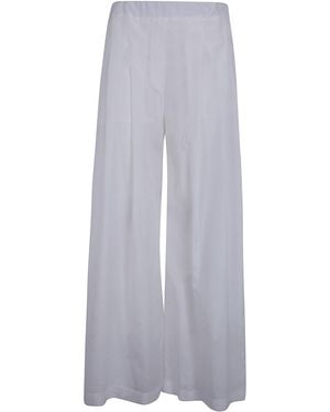 Semicouture Johnny Muslin Double Layers Micro Shorts - White