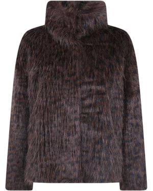 Betta Corradi Jacket High Neck "Leop" - Black