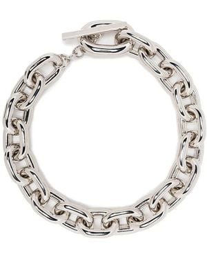 Rabanne Xl Link Neck Choker - Metallic