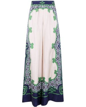La DoubleJ "Palazzo" Pants Placée - Green