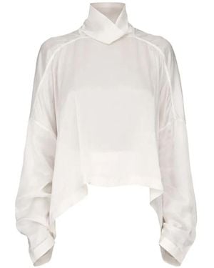 Rick Owens Jumbo Tabard Cropped Top - White