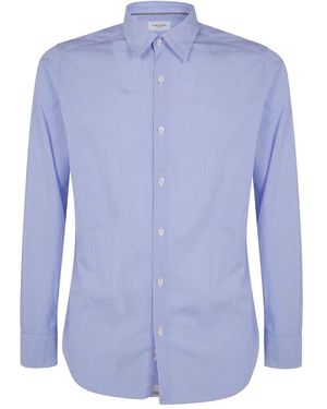 Tintoria Mattei 954 Cotton Shirt: Mod Ay34 - Blue