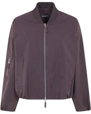 DR. HOPE Nylon Bomber Jacket - Purple