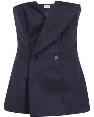 P.A.R.O.S.H. P. A.R. O. H. Gilet Wool "Ludy" - Blue