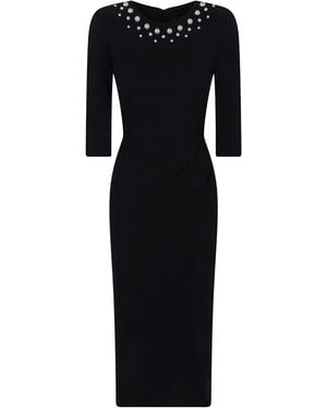La Petite Robe Di Chiara Boni Dress Midi Zip "Shire" - Black