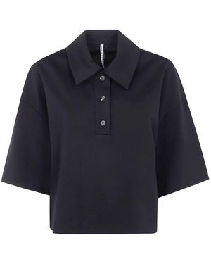 Liviana Conti Libby Jersey 3/4 Sleeve Blouse - Blue