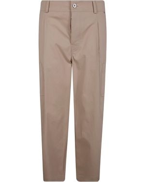 Drole de Monsieur Le Pantalon Cropped Twill - Natural