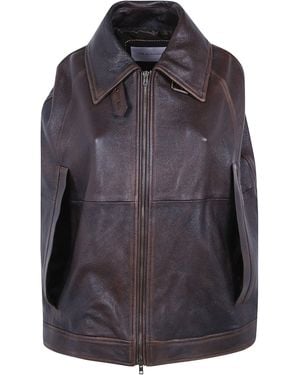 7 For All Mankind Cape Leather "Cape" - Grey