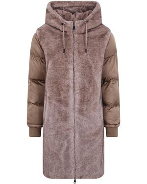 Betta Corradi Coat Hooded "Dudu" - Brown