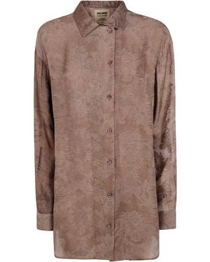Uma Wang Top Long Sleeve "Tyesha" - Brown