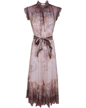 Zimmermann "Alchemy" Flutter Dress - Pink