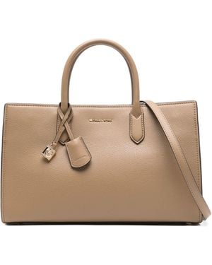 MICHAEL Michael Kors Scarlett Medium Ew Satchel Bag - Natural