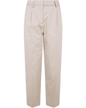 DR. HOPE Elastic Waist Pants - Natural
