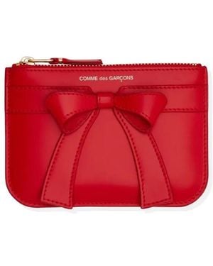 Comme des Garçons "Big Bow 145X105 Mm" Wallet - Red