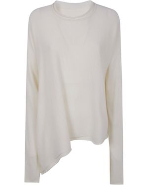 Y's Yohji Yamamoto "Asymmetry" Jumper - White