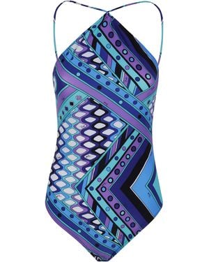 PUCCI Costume Intero Lycra - Blue