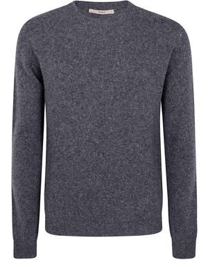 Nuur Long Sleeves Swg Round Neck Jumper - Blue