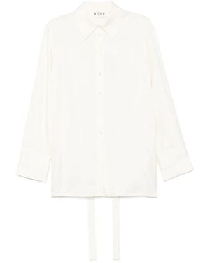Rohe Deconstructed Silk Shirt - White