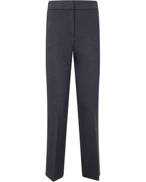 Peserico Stretch Back Waisted Little Flared Trousers - Black
