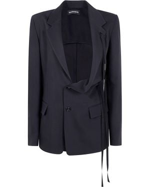 Ann Demeulemeester Giacca Asimmetrica Deconstructed Disa Light Di Ann - Blu