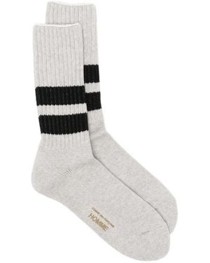 Comme des Garçons Socks Heather X - White