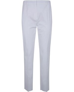 Max Mara Carpa Popeline Stretch Classic Trousers - White