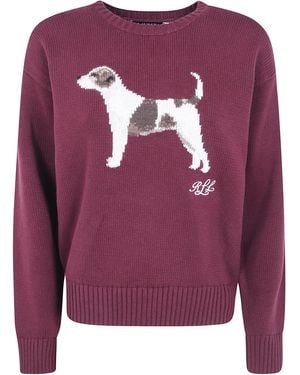 Ralph Lauren Cotton Jumper "Sweater Pullover" - Purple