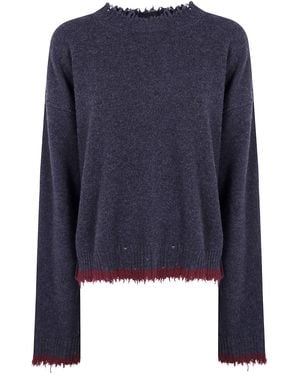 Uma Wang Top Long Sleeves "Uw894 Dark" - Blue
