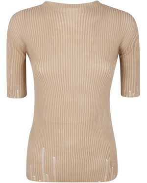 Uma Wang Short Sleeve Top - Natural