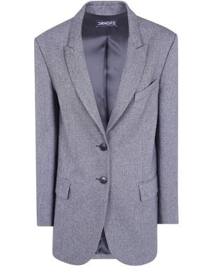 DR. HOPE Jacket Single-Breasted "Singlebreasted Blazer" - Blue