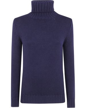 Base London Turtleneck Sweater "Turtle Neck Sweater" - Blue