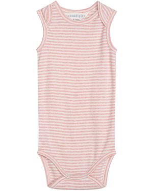 SERENDIPITY ORGANICS Baby Tank Stripe - Pink