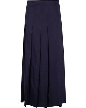 P.A.R.O.S.H. Maxi Pleated Skirt - Blue