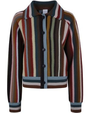 Paul Smith Cardigan Da Donna Lavorato A Maglia - Nero