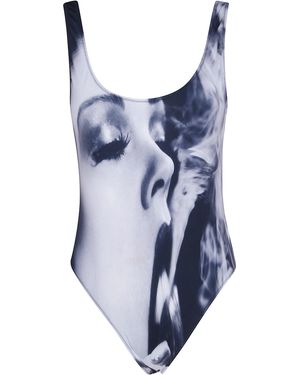 Jean Paul Gaultier Swimsuit Printed "Smoking - Blue