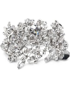 Maria Calderara Bracelet Crystal "Dymond Crystal Long" - White