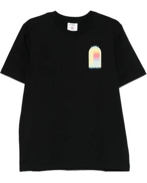 CASABLANCA 'Arche Print" Classic T-Shirt - Black