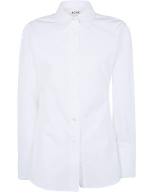 Rohe Shaped Crushed Poplin Shirt - White