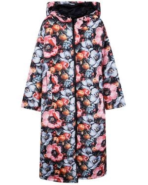 SITTINGSUITS "Esmeralda" Sittingsuit Original Print Raincoat - White