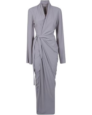 Rick Owens "Wrap Gown" Dress - White