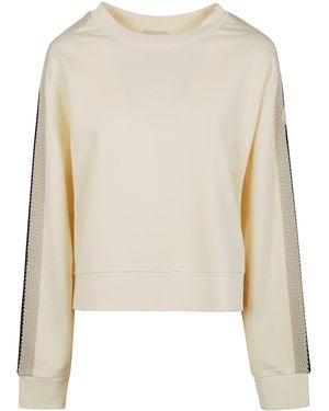 Moncler Round Neck Sweatshirt - Natural