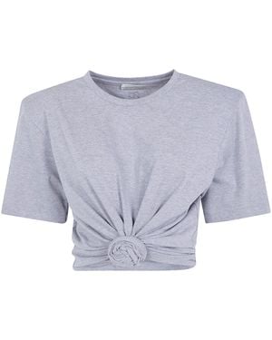 Magda Butrym Cropped Tee - Blue