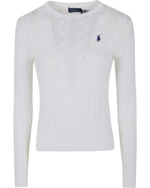 Polo Ralph Lauren "Julianna" Long Sleeves Pullover - White