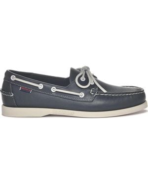 Sebago Docksides Portland Boat Shoes - Blue