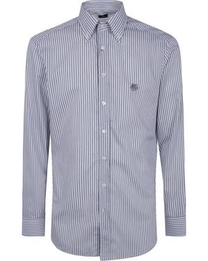 Etro Shirt Long Sleeve "Classic" - Blue