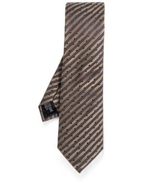 Giorgio Armani Cravatta Fancy Stripes "Gm000800.Te22434 F6020" - Bianco