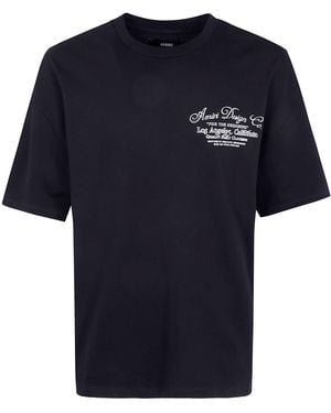 Amiri T-Shirt Chain Stitch "Dreamers" - Blue