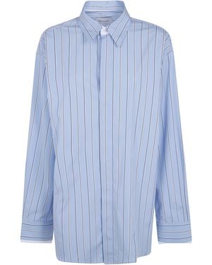 Ami Paris Shirt Double Sleeves "Ush863.Co0249 A232" - Blue