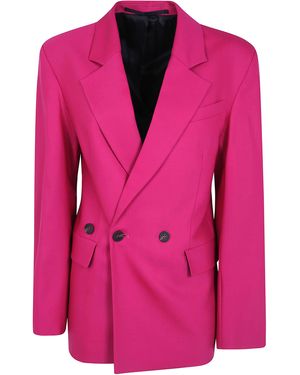 Eudon Choi Jacket Back Crossed Belt Detail - Pink